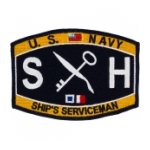 USN RATE SH Ship's Serviceman Patch