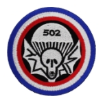 502nd Airborne Infantry Regiment Patch