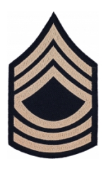 Master Sergeant Sleeve Chevron (Khaki Stripe)