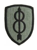 8th Infantry Division Patch Foliage Green (Velcro Backed)