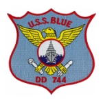 USS Blue DD-744 Ship Patch