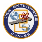 USS Enterprise CVN-65 Ship Patch