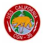USS California CGN-36 Ship Patch