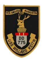 USS Willard Keith DD-775 Ship Patch