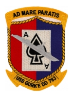 USS Gurke DD-783 Ship Patch