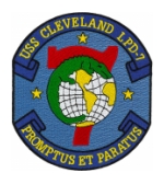 USS Cleveland LPD-7 Ship Patch