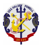 USS Halsey Powell DD-686 Ship Patch