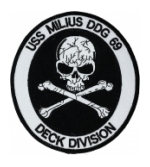USS Milius Deck Division DDG-69 Ship Patch