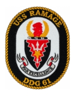 USS Ramage DDG-61 Ship Patch