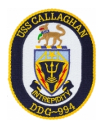 USS Callaghan DDG-994 Ship Patch