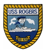 USS Rogers DD-876 Ship Patch