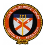 USS Hazelwood DD-531 Ship Patch