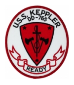USS Keppler DD-765 Ship Patch