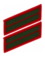 Marine Corps Service Stripes Male - Double (Red/Green)