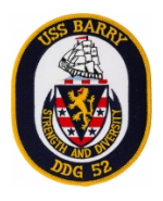 USS Barry DDG-52 Ship Patch