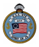 USS Ute ATF-76 Ship Patch
