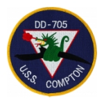 USS Compton DD-705 Ship Patch