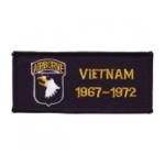 101st Airborne Division Vietnam Patch w/ Dates