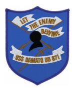 USS Damato DD-871 Ship Patch