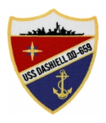 USS Dashiell DD-659 Ship Patch