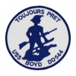 USS Boyd DD-544 Ship Patch