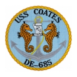 USS Coates DE-685 Ship Patch