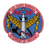 USS Santa Barbara AE-28 Ship Patch