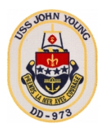 USS John Young DD-973 Ship Patch