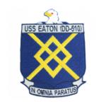 USS Eaton DD-510 Ship Patch