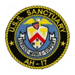 USS Sanctuary AH-17 Ship Patch