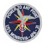 USS Monrovia APA-31 Ship Patch