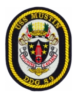USS Mustin DDG-89 Ship Patch