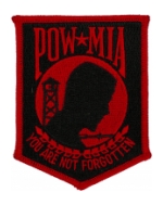 POW * MIA Patch (Black & Red - Large)