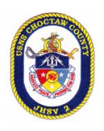 USNS Choctaw County JHSV-2 Ship Patch