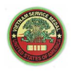 Vietnam Service Medal Patch