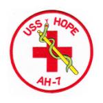 USS Hope AH-7 Ship Patch