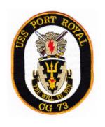 USS Port Royal CG-73 Ship Patch