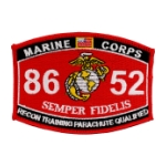 USMC MOS 8652 Recon Training Parachute Qualified Patch