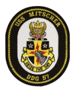 USS Mitscher DDG-57 Ship Patch