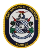 USNS Howard O. Lorenzen T-AGM 25 Ship Patch