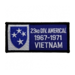 23rd Infantry Division Vietnam Patch w/ Dates