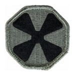 8th Army Patch Foliage Green (Velcro Backed)