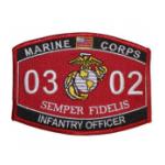 USMC MOS 0302 Infantry Officer Patch