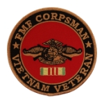 FMF Corpsman Vietnam Veteran Patch