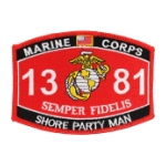 USMC MOS 1381 Shore Party Man Patch