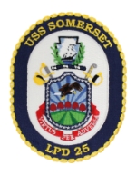 USS Somerset LPD-25 Ship Patch