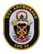 USS Anchorage LPD-23 Ship Patch