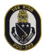 USS Kidd DDG-993 Ship Patch