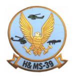 Marine Headquarters and Maintenance Squadron H&MS -39 Patch