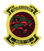 Marine Aviation Logistics Squadron MALS-12 Patch (MARAUDERS)